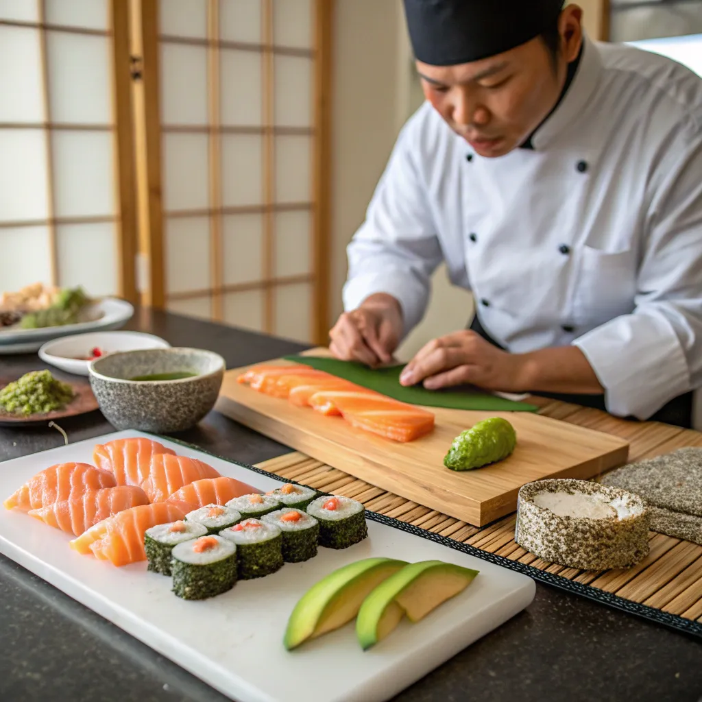 Authentic Japanese Cuisine Preparation